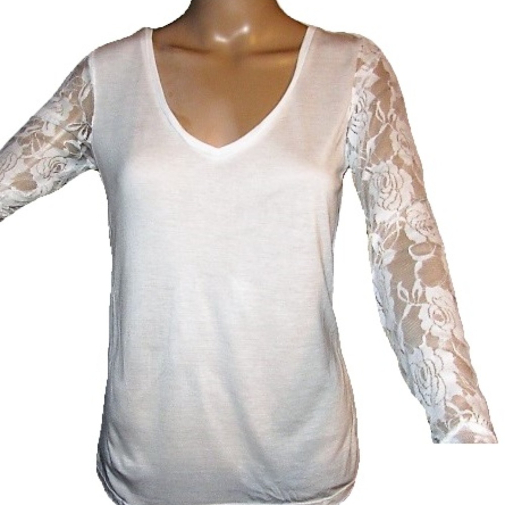 Lace Back/Sleeve Top